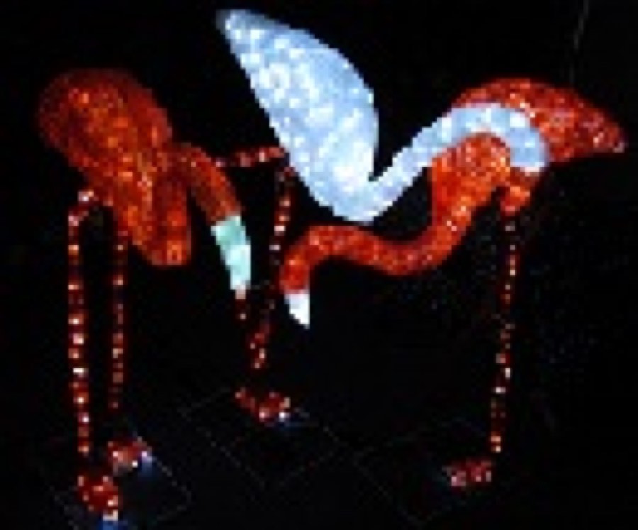 Flesineon PHS-027-24V Фламинго фигура 3D голова вниз красный