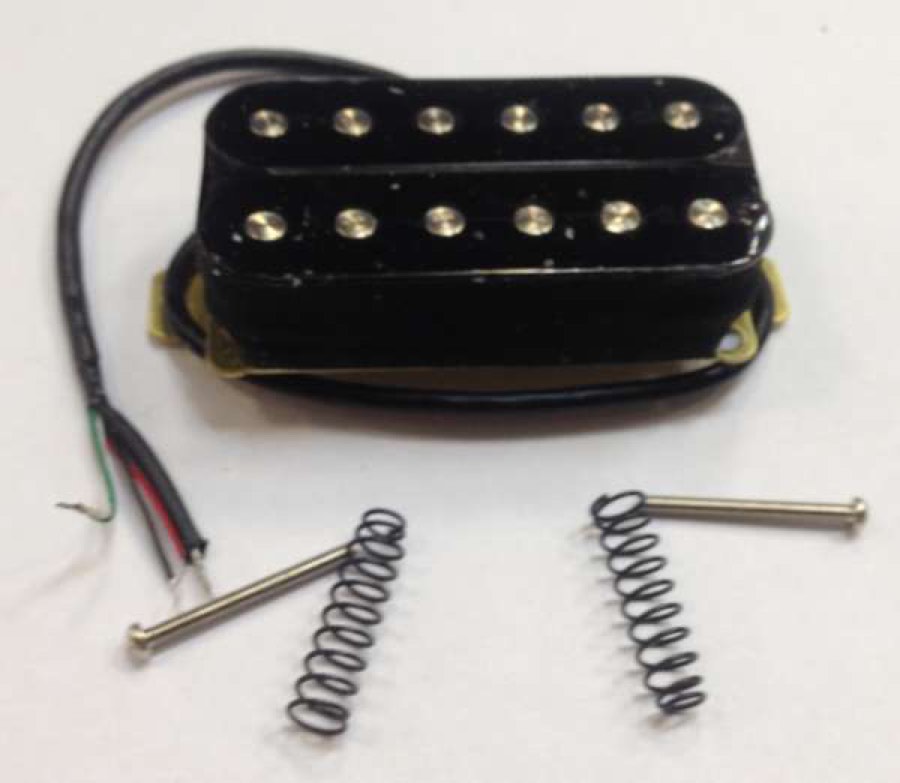 PARTS G108S-B Магнитный датчик humbucker open (ALNICO), BRIDGE, без рамки, (черн., белый)
