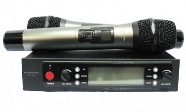 Promxm WM-20A Профессиональная, но недорогая двухмикрофонная UHF радиосистема 800 мГц диапазона, сос