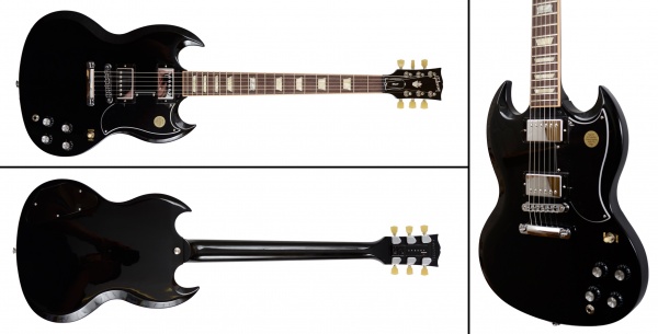 Gibson SG электрогитара, цвет черный