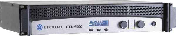 Crown CDi4000 усилитель 2-канальный с DSP. Мощность (на канал): 1600Вт•2?, 1200Вт•4?, 650Вт•8?, 1000