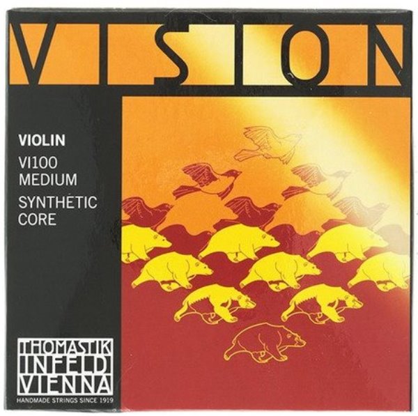 Thomastik VI100 Vision Комплект струн для скрипки размером 4/4 среднее натяжение