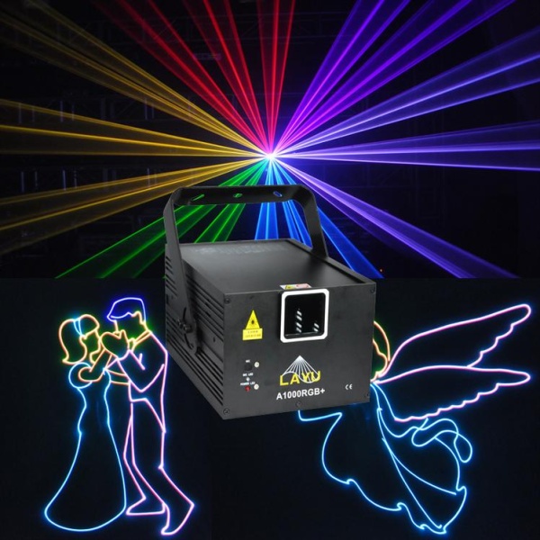 LAYU - A1500RGB+   Полноцветный анимационный лазер