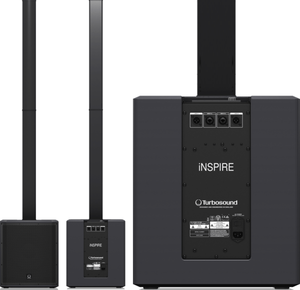TURBOSOUND iNSPIRE iP2000 V2 модульная аудио колонна 1000Вт, SUB-12", HЧ- 16х2,75"+твитт. неодим, DS