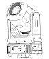 PROCBET Q-SPOT 150 светодиодный вращающийся прожектор SPOT / LED 150 Вт. / 15° / 8 цветов / 15 гобо