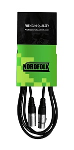 NordFolk NMC9/5M кабель микрофонный  XLR(F) - XLR (M), 6 мм, 5 метров