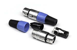 INVOTONE XLR3F100 - разъём XLR 3Р кабельный, мама, корпус металл/ пластик