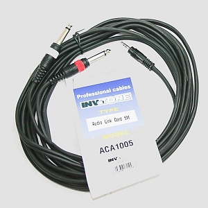 Invotone ACA1005 - Аудио кабель, stereo jack 3,5 <-> 2 x mono jack 6,3 длина 5 м